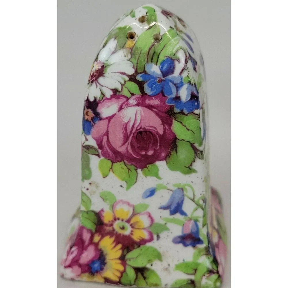 Vintage‎ Floral Chintz Salt & Pepper Shakers England